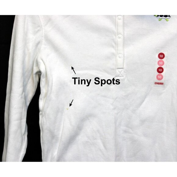 NEW 2006/05 Gymboree Prep Henley 10 Spring Turtle Hoodie T-Shirt Embroidered Whi - Picture 4 of 8